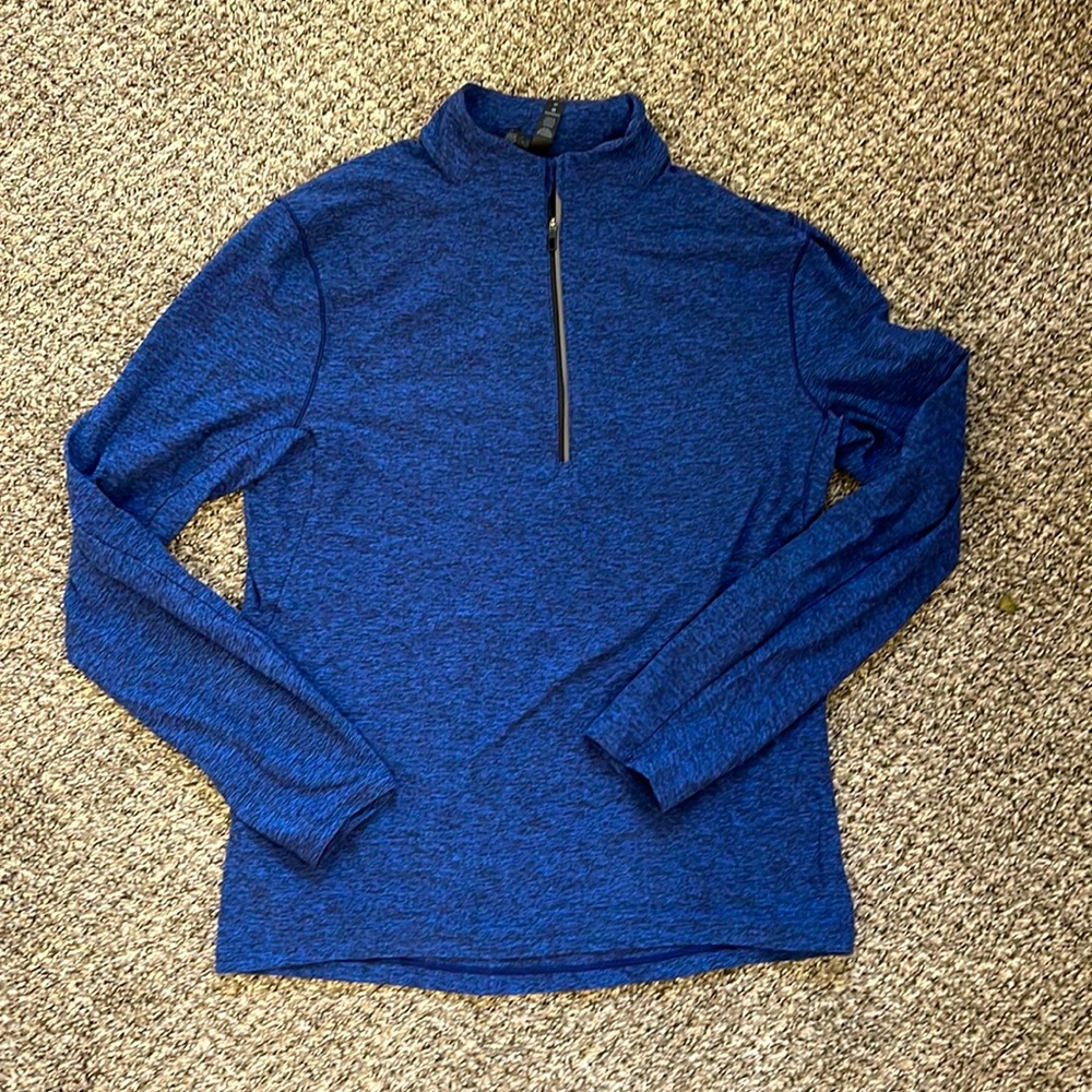 Lululemon Surge Warm 1/2 Zip sweater / Jacket Heathered Blue Men’s Medium M